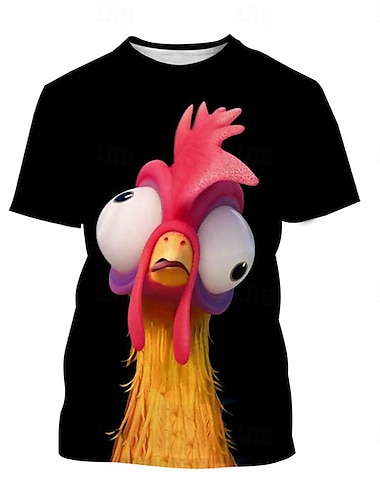  Dier T-Shirt Anime 3D Grafisch Voor Voor Stel Voor heren Dames Volwassenen Carnaval Maskerade 3D afdrukken Straat Casual / Dagelijks