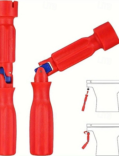  Herramienta para accesorios de asiento de inodoro, llave universal de montaje para asiento de inodoro, llave de reparación de asiento de inodoro, llave de montaje profesional universal de plástico de