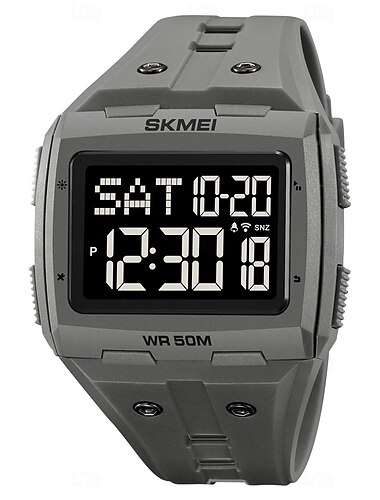  SKMEI Herren Digitaluhr Draussen Sport Modisch Armbanduhr leuchtend Stopuhr Wecker Countdown TPU Beobachten