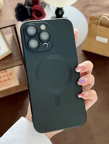  teléfono Funda Para iPhone 17 Pro Max 17 Air 16 15 14 Pro Max Plus 13 12 11 Pro Max Funda Trasera Soporte de carga inalámbrica Antigolpes TPU Enchapado
