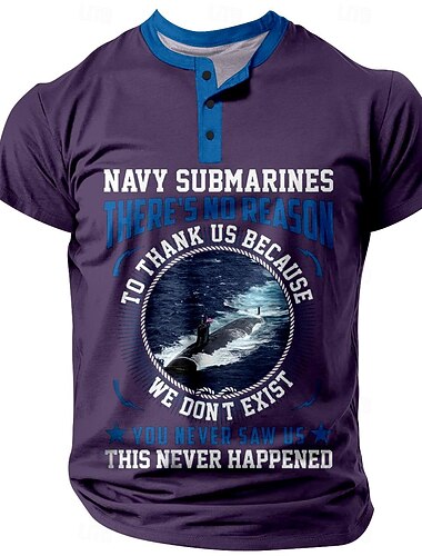  Marine Onderzeeërs 'We Bestaan Niet Je Hebt Ons Nooit Gezien Dit Is Nooit Gebeurd' Mannen Graphic T-Shirt Met Korte Mouwen Militair Humor