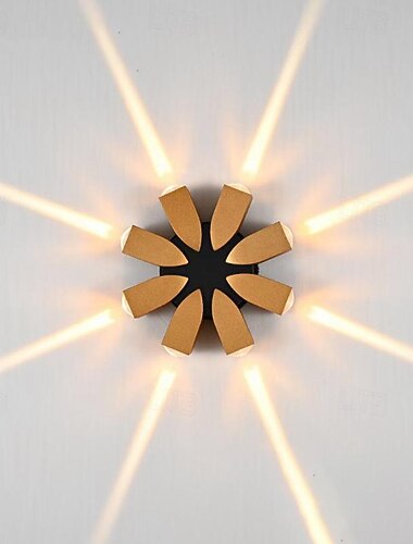  moderne wandkandelaars zwart en goud buiten waterdichte led op en neer wandlamp aluminium verlichtingsarmatuur voor veranda, terras, doorgang, binnenplaats