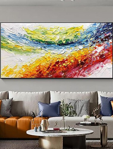  kézzel készített olajfestmény vászon fali művészeti dekoráció modern absztrakt lakberendezéshez hengerelt keret nélküli feszítetlen festmény