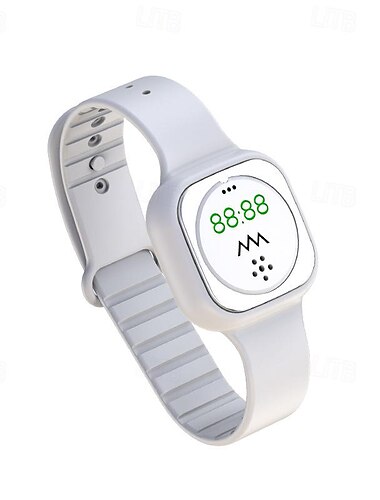  Ultraschall-Mückenabwehr-Armband – Uhranzeige tragbares Band für Kinder Erwachsene und Schwangere ideal für die Nutzung im Freien