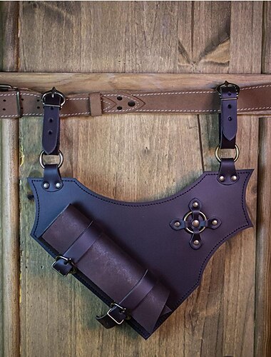  Keskiaika Renessanssi Steampunk Cosplay-Asut huotra Miekan pidike Soturi Viikinki Kelttiläinen ritari Haltia Naamiaispuku Miesten Naisten Kelttiläinen Merirosvo Fantasia Halloween Naamiaiset Suoritus