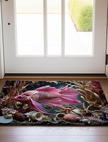  Oktopus-Fußmatte, Küchenmatte, Bodenmatte, rutschfester Teppich, ölbeständiger Teppich, Indoor-Outdoor-Matte, Schlafzimmerdeko, Badezimmermatte, Eingangsteppich