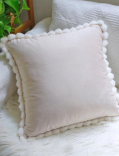 Bestickter dekorativer Kissenbezug, 1 Stück, weicher, quadratischer Kissenbezug für Schlafzimmer, Wohnzimmer, Sofa, Couch, Stuhl, Pflanze, Blumenmuster
