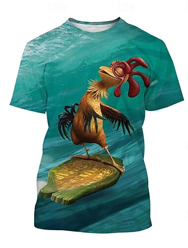  Tier T-Shirt-Ärmel Anime 3D Grafik Für Paar Herren Damen Erwachsene Karneval Maskerade 3D-Druck Strasse Casual