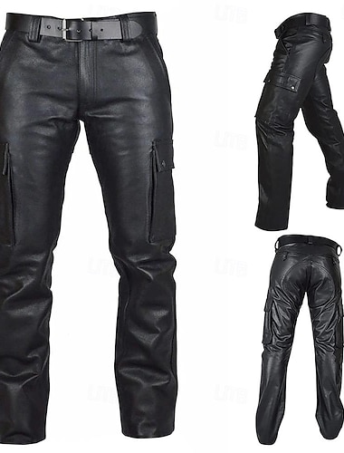  Punk & Gothique Médiéval Steampunk Pantalon Pantalon de moto à jambe droite Cavaliers Motards Homme Décontracté Quotidien Adulte Pantalon