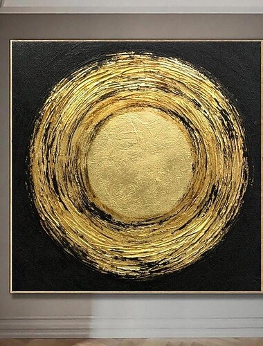 Mintura dipinti ad olio fatti a mano in foglia oro su tela decorazione artistica da parete quadri moderni astratti luminosi per la decorazione domestica dipinto senza cornice arrotolato non allungato