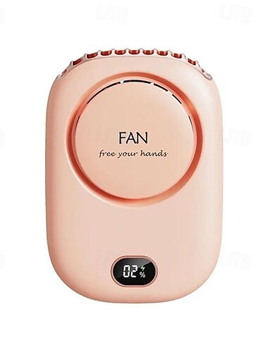  Mini Halsventilator für Kinder – Verstellbarer bladeless USB wiederaufladbarer Sportkühlventilator mit Halsschlaufe