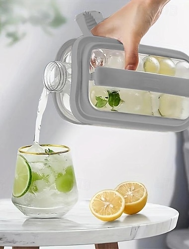  1pc Ice Ball Maker Kettle Kitchen Bar Accessories Gadgets Creative Ice Cube Mold 2 In 1 Multifunctional Container Pot