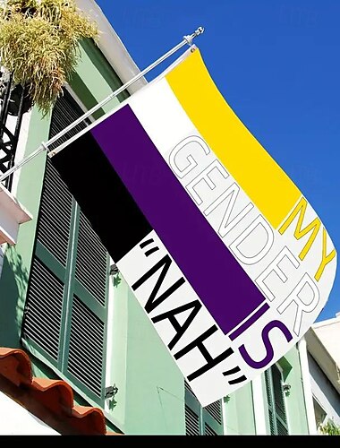  Juni Pride Monat LGBTQ LGBT Frohen Stolz Monat Regenbogenfahne Außen Draußen Innen mit Ösen Haus Garten Dekoration Feiertagsbanner Schild