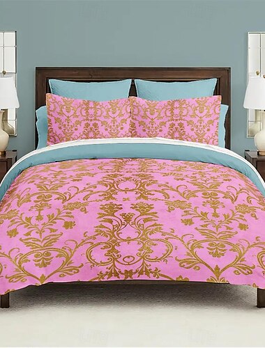  3-teiliges Bettwäscheset im Paisley-Blumenstil, elegantes und weiches Bettbezugset mit Kissenbezügen, perfekt, um Ihrem Schlafzimmerdekor einen Hauch von Raffinesse und Komfort zu verleihen