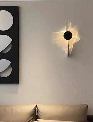  led væglampe trappe stue prøveværelse nordisk dekoration soveværelse sengekant tv vægkunst lys væglampe varm hvid 110-240v