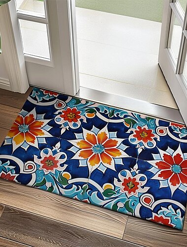  Capacho de porcelana italiana tapete de cozinha tapete de chão antiderrapante tapete à prova de óleo tapete interno ao ar livre decoração de quarto tapete de banheiro tapete de entrada