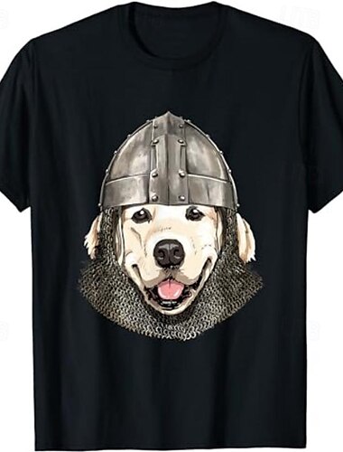  Tempelritter Krieger T-Shirt-Ärmel Muster Grafik Für Herren Erwachsene Halloween Karneval Maskerade Heißprägen Casual