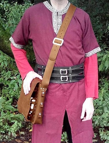  Retro / vintage Kostymer i middelalderstil Renessanse Cross Body Bag Ren Faire Viking Ranger Elven Herre Dame Viking fantasi Halloween Karneval Maskerade LARP Voksen Veske