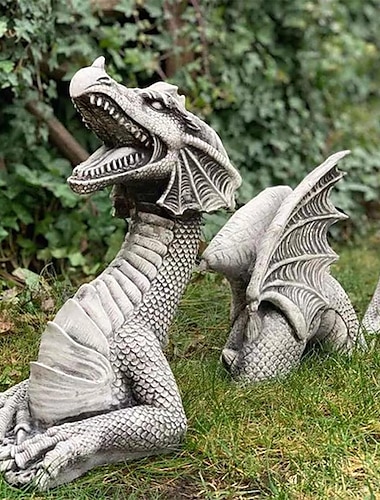  draak tuin decoratie hars draak standbeeld decoraties hars draak jardin garten decor pasen tuin decor thuisaccessoire