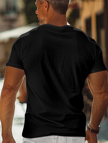  Vatertags-Papa-Shirts für Herren, T-Shirt mit Grafik, Rundhalsausschnitt, Kleidung, 3D-Druck, Urlaub, Ausgehen, Kurzarmdruck, lässiger Streetstyle