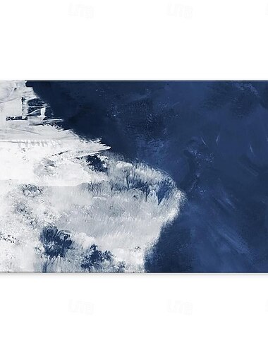  Peinture à l'huile faite à la main toile mur art décoration simple abstrait vague de mer paysage pour la décoration intérieure roulé sans cadre peinture non étirée