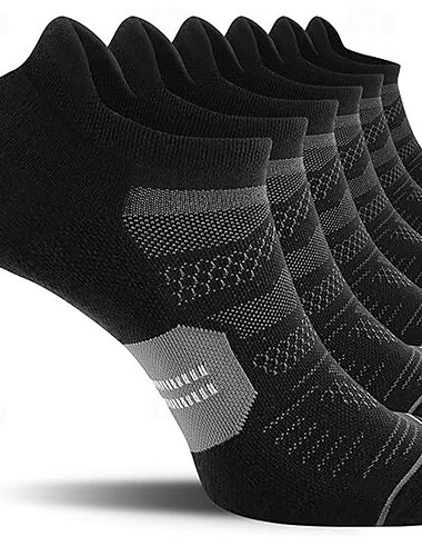  Herren 6 Pack Mehrfachpackungen Socken Ankle Socken Niedrig geschnittene Socken Laufsport Socken Freizeitsocken Schwarz Weiß Farbe Farbblock Sport & Natur Täglich Urlaub Grundlegend Mittel Frühling