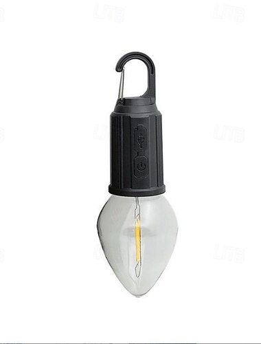  tragbares Campinglicht LED-Campinglampe mit Haken tragbare Laterne Typ-C Aufladen wasserdicht zum Wandern Angeln