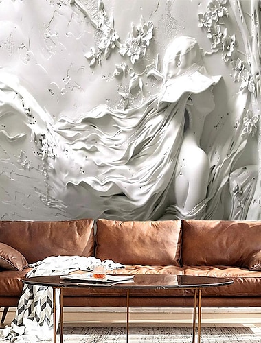  coole Tapeten 3D-Tapete Wandbild Wandaufkleber Bedrucken Abziehen und Aufkleben Abnehmbarer selbstklebender geheimer Wald PVC / Vinyl Wohndekor