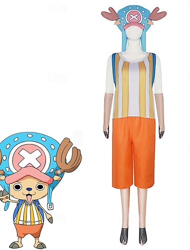  One Piece טוני טוני צ'ופר אנימה תחפושות קוספליי חליפות קוספליי האלווין (ליל כל הקדושים) קרנבל נשף מסכות תחפושות עבור בגדי ריקוד נשים מבוגרים