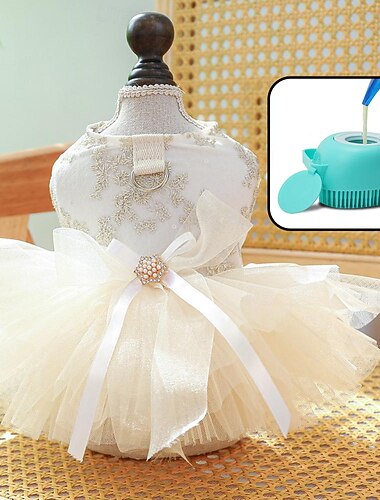  Hund Katze Kleid Niedlich Lässig Winter Atmungsaktiv Weich Waschbar Bequem Outdoor Alltagstauglich Hundebekleidung for Bichon Frise Zwergspitz Baby Haustier Papillon Klein