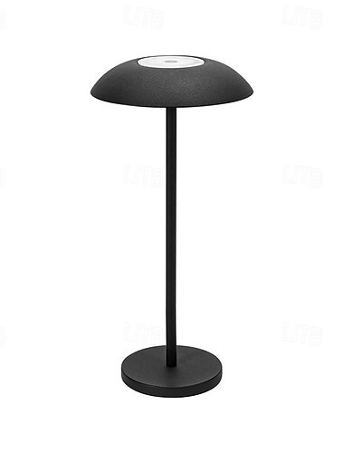  neue kabellose LED-Tischlampe in Pilzform, tragbare, per USB aufladbare Schreibtischleuchte mit dimmbarer kabelloser Touch-Funktion für Restaurants im Freien, Terrassenbars