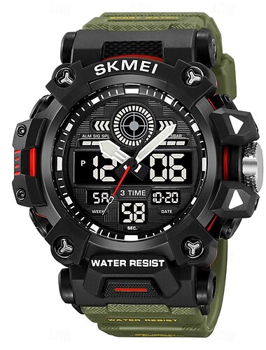  SKMEI Herren Digitaluhr Draussen Sport Modisch Armbanduhr leuchtend Stopuhr Wecker Countdown TPU Beobachten