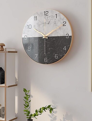  12 tum 30 cm tid vortex trä stor väggklocka - tyst och icke-tickande kvarts urverk väggklocka nordisk kreativ vardagsrum mode väggklocka heminredning sovrum retro tyst kvarts klocka