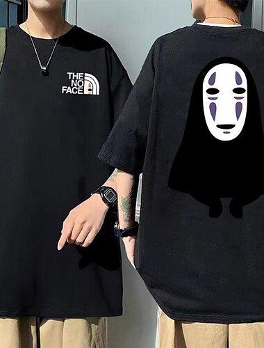  Chihiro Manches Ajustées Dessin Animé Manga Animé Art graphique Pour Couple Homme Femme Adulte Halloween Carnaval Mascarade Estampage à chaud Plein Air Casual Quotidien