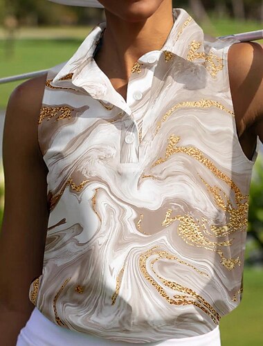  Damen poloshirt Violett Khaki Ärmellos Sonnenschutz Shirt Damen-Golfkleidung, Kleidung, Outfits, Kleidung