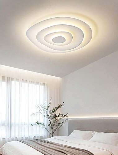  led-plafondlamp 1-lichts warm wit licht 45/60/80cm metaal ronde terrassen nordic creatieve sfeer slaapkamer woonkamer 110-240v