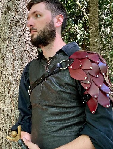  Rétro Vintage Epoque Médiévale Renaissance Armes et Armures Nuisette Armure d'épaule Guerrier Viking Valhalla Homme Mascarade GN Adulte Armure d'épaule Toutes les Saisons