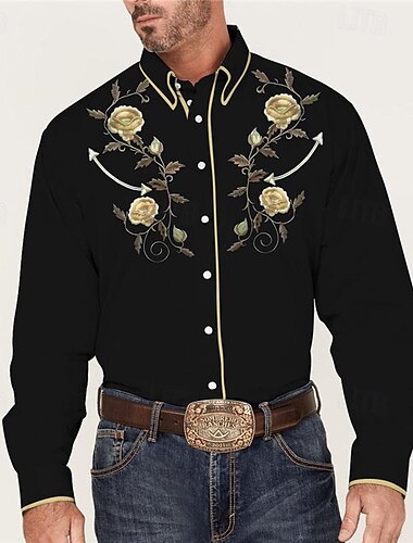  Clásico Retro Antiguo siglo 18 Blusa / Falda Vaquero del oeste Hombre Mascarada Uso Diario Despedida de Soltera Adulto Camisas Todas las Temporadas