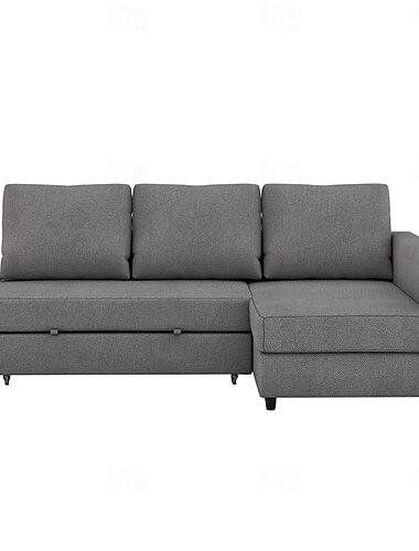  Sofa-Bettbezug mit Stauraum Einfarbig Überzüge