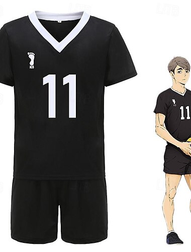  Haikyuu Rintaro Suna Anime Kostium Cosplay Stroje Koszulkowy Garnitury cosplay Karnawał Bal maskowy Szorty podkoszulek Na Męskie Damskie Dla dorosłych