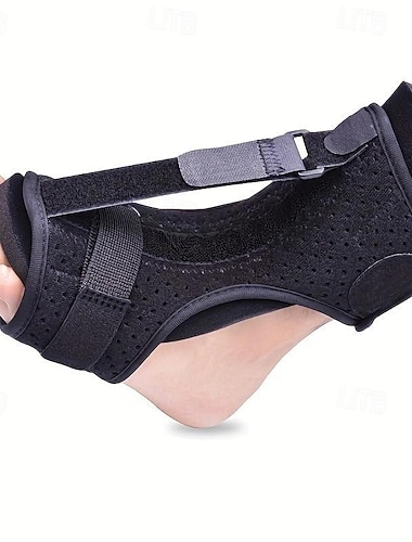  Férula nocturna Comfortfit: alivio ajustable para la fascitis plantar & Foot Drop: tobillera transpirable y de apoyo para un sueño reparador