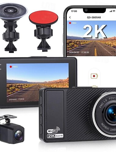  X18  PRO 2160P Neues Design / HD / mit Rückfahrkamera Auto dvr 170 Grad Weiter Winkel 3 Zoll IPS Autokamera mit Wifi / Nachtsicht / G-Sensor 4 Infrarot-LEDs Auto-Recorder