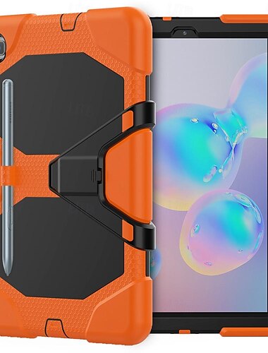  Tablette Hüllenabdeckung Für Samsung Galaxy Tab S6 Lite A8 10.5'' A7 Lite 8.7'' A7 A 8.0" A9 Plus 11" Armor Defender Robuster Schutz mit verstellbarem Ständer Stoßresistent Rüstung PC Silikon