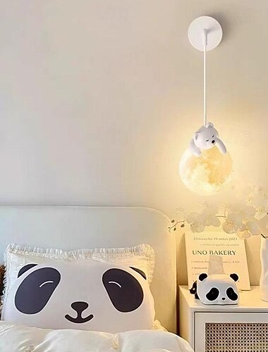  Applique murale LED 1 tête lumière blanche chaude 15 cm matériau en résine métallique intérieur moderne mignon rêveur conte de fées salon chambre 85-265 V