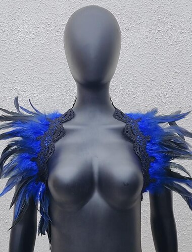  Punk & Gothic Maskerade Schals Federumhang Ren Faire Hexe Feder Damen Fantasie Walpurgisnacht Halloween Karneval Maskerade Leistung Party / Abend Erwachsene Schal
