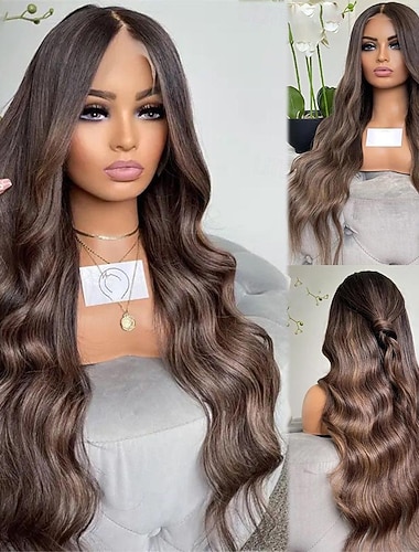  Remy-hius 13x4 pitsiä edessä Peruukki Vapaa osa Brasilialainen Laineita Monivärinen Peruukki 130% 150% Hiusten tiheys ja vauvan hiukset 100% Neitsyt liimattoman Käyttötarkoitus Naisten Pitkä