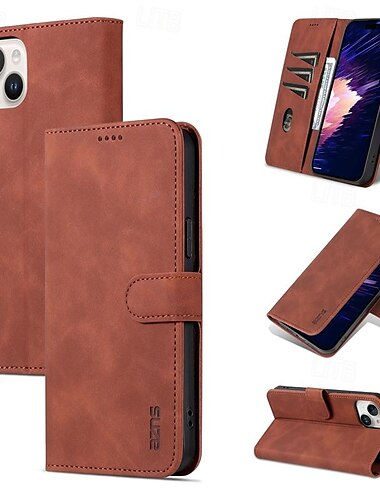  Phone Case For iPhone 16 iPhone 15 Pro Max iPhone 14 13 12 11 Pro Max Plus Mini SE Wallet Case Full Body Protective Kickstand Card Slot Retro TPU PU Leather
