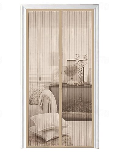  Screen Door Mesh Screen Tür einfache schöne Screen Fenster Tür freihändig Magnetische Türscreen automatische Schließung Sommervorhangnetz