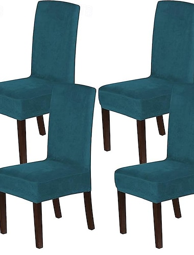  2 buc huse pentru scaune de sufragerie din catifea huse pentru scaune de sufragerie elastice set de 4 huse pentru scaune parohiale protectoare pentru scaune huse pentru mese lavabile puternice groase