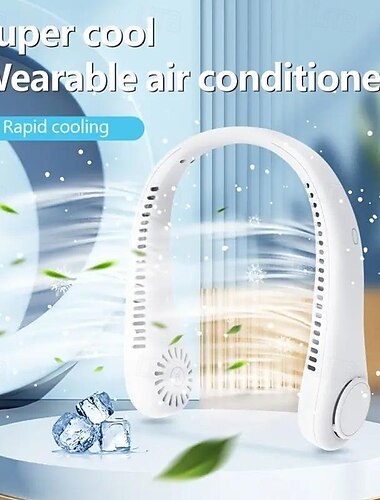  Hängender Nackenventilator USB-Aufladung Lazy Outdoor tragbarer leiser Turbohals keine Blätter